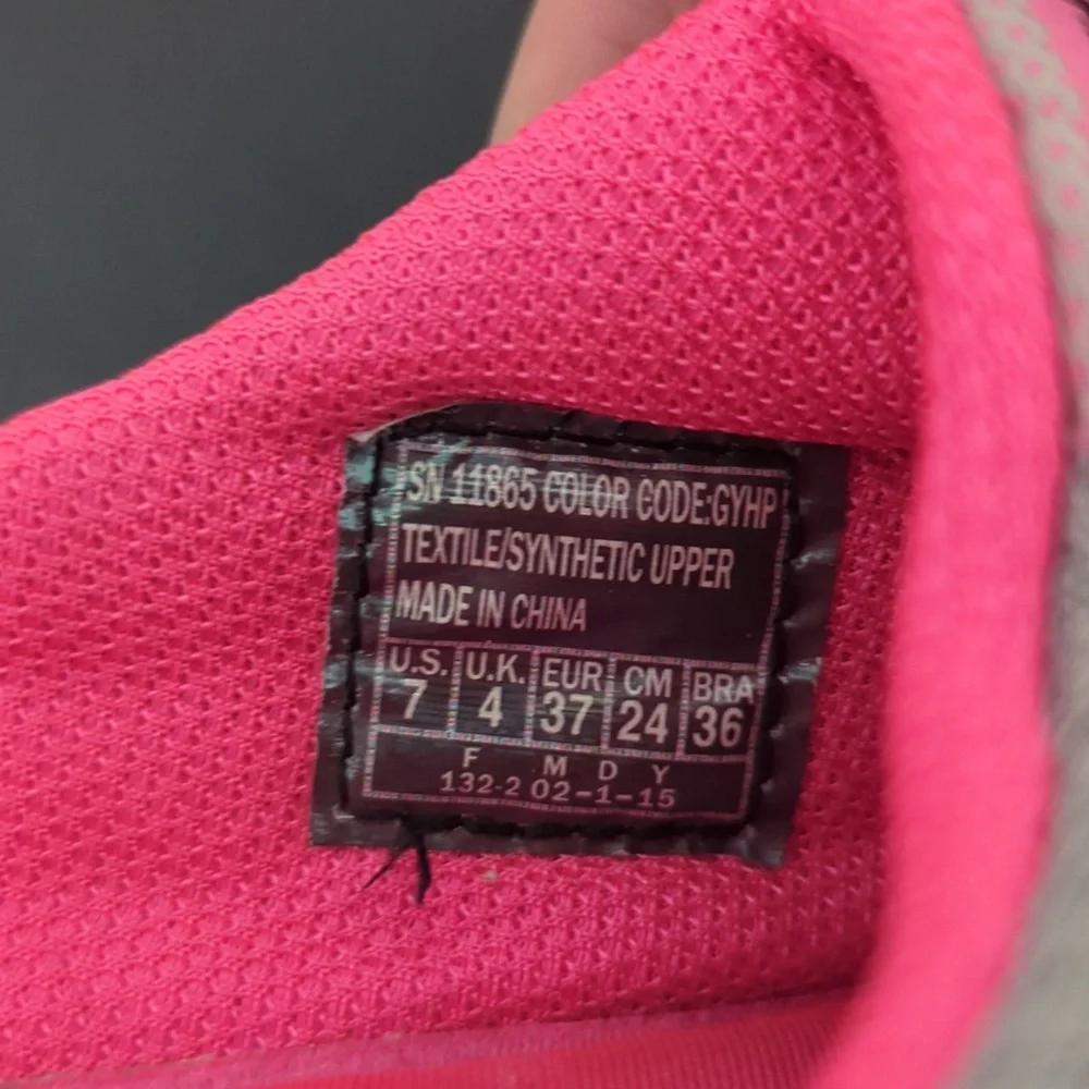 Skechers Women's Gray and Pink Slip-on Sneakers, 7 - Picture 3 of 5